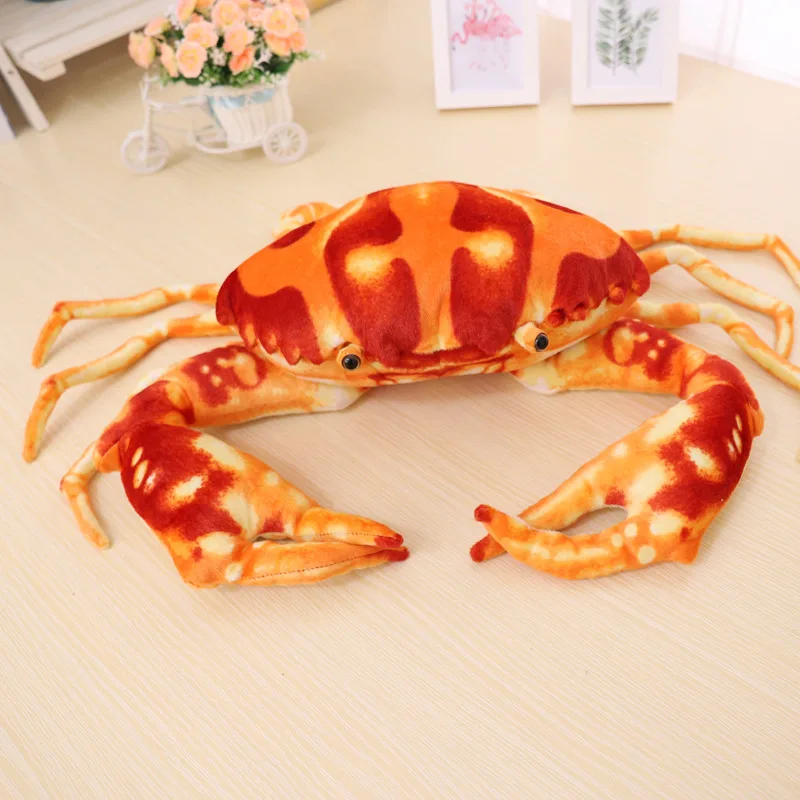 

big plush simulation crab cartoon red crab plush soft crab doll birthday gift about 80cm b2996