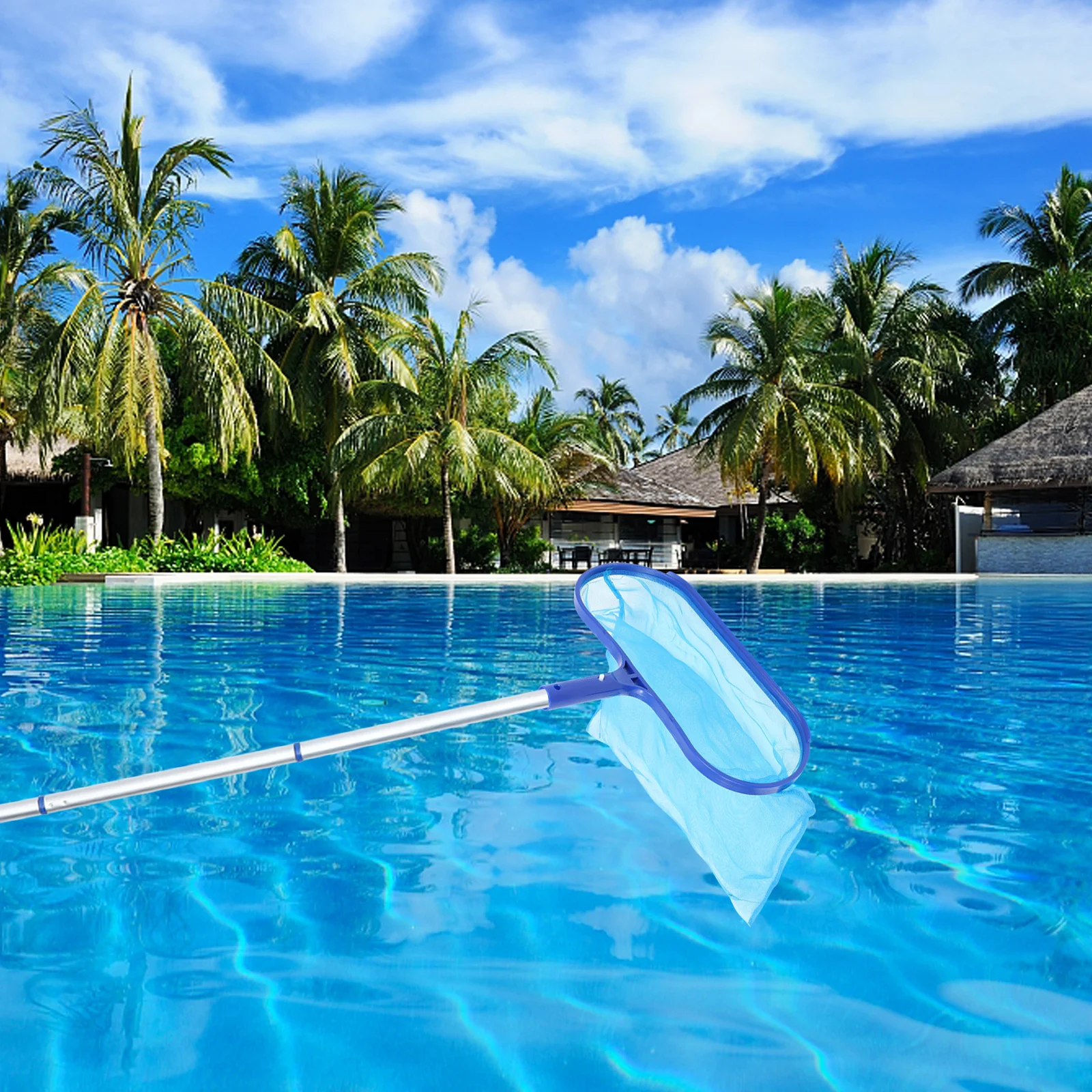 

Swimming Pool Leaf Skimmer Fine Mesh Net Pool Cleaning Tool Efficient Leaves Debris Removal for Pond Hot Tub Inflatable Pools