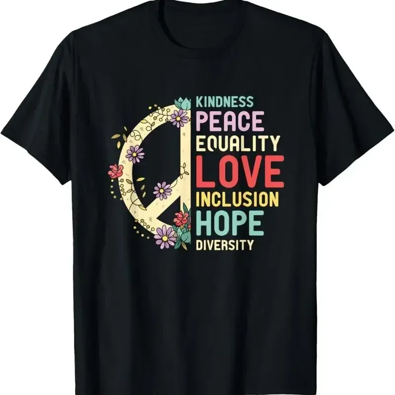 Diversity Equality Love Peace Human Rights Social Justice T Shirt