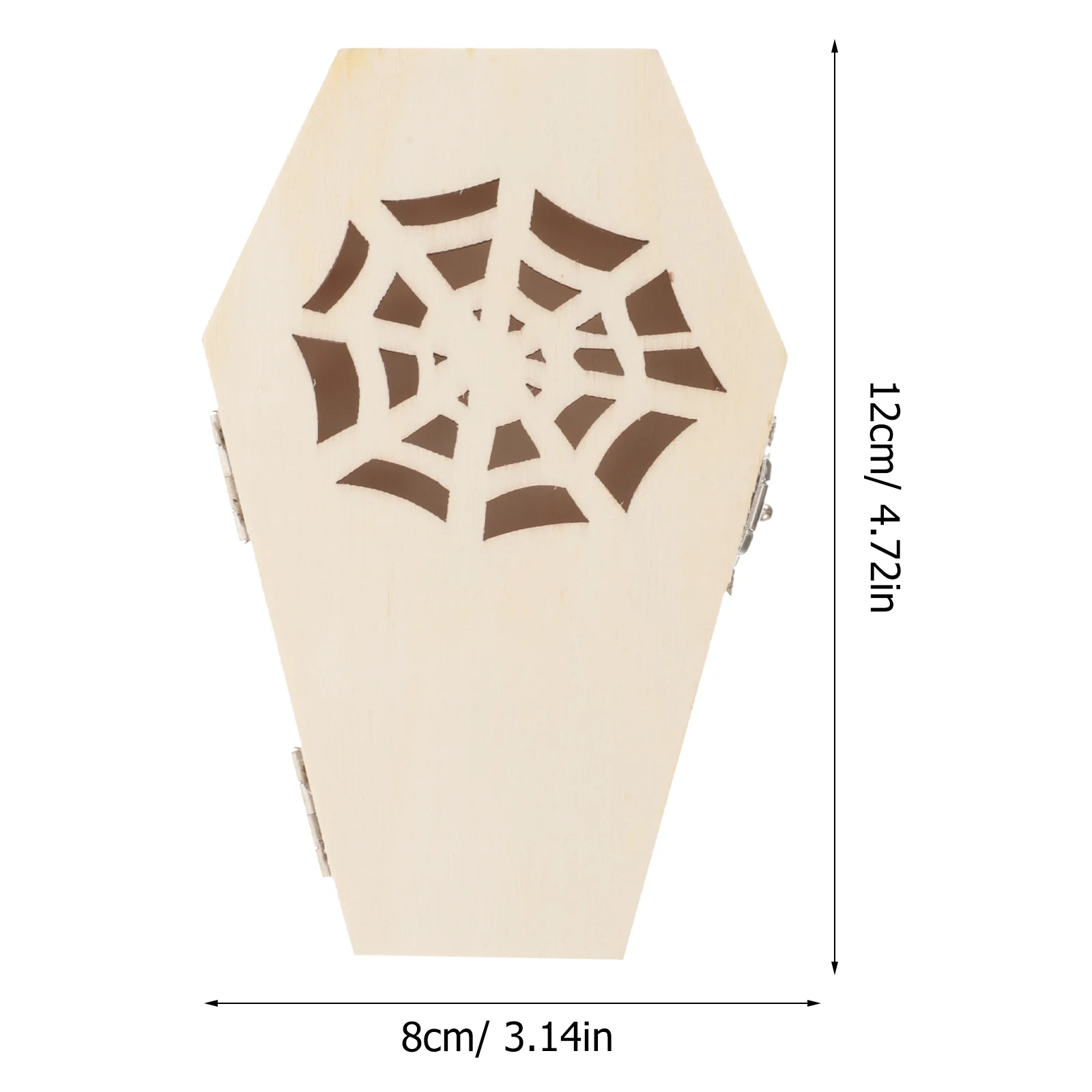 クモの巣の装飾グッズボックス、収納容器、パーティーの記念品、小さな棺、ハロウィーンの贈り物、キャンディー