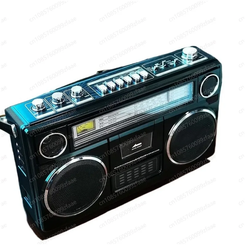 

Vintage two-channel stereo tape machine cassette machine