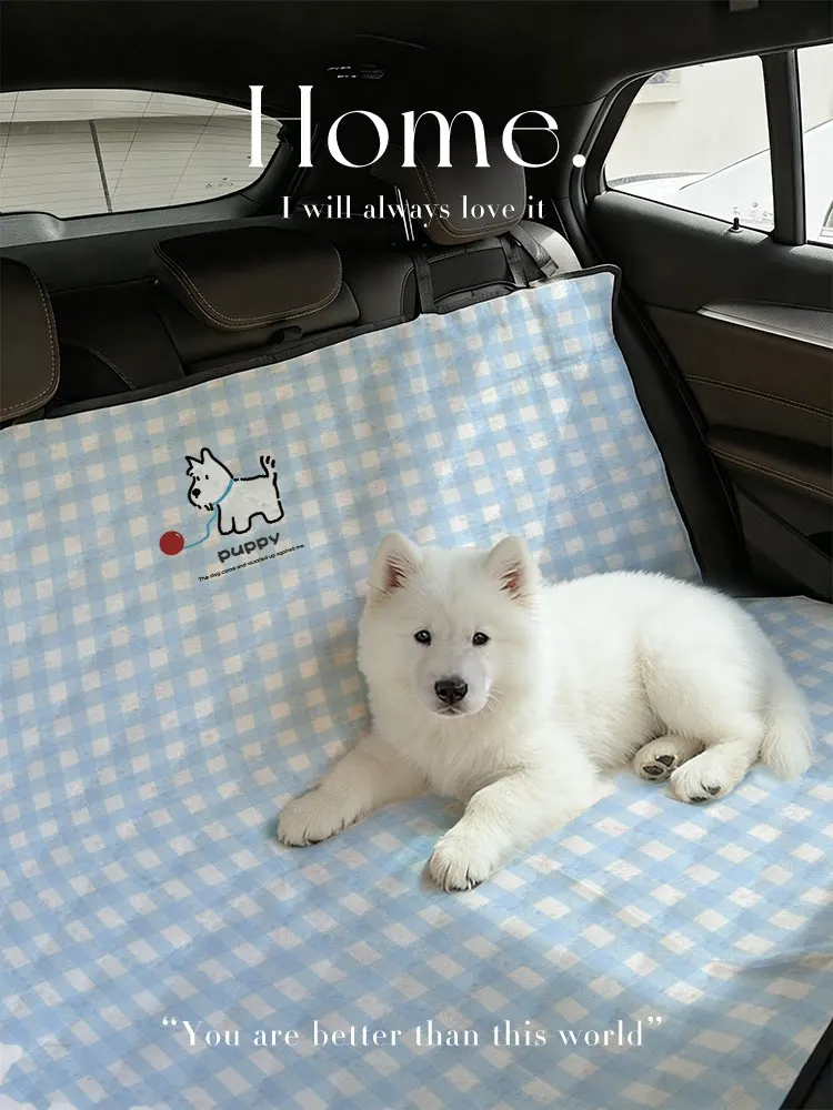 Pet Car Seat Cover for Dog Cat, Anti‑Dirty Cushion Mat for Car Rear Back Seat & Passenger Seat, Travel Protector for Pet