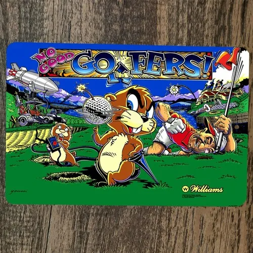 No Good Golfers Metallschild für Arcade-Videospiele