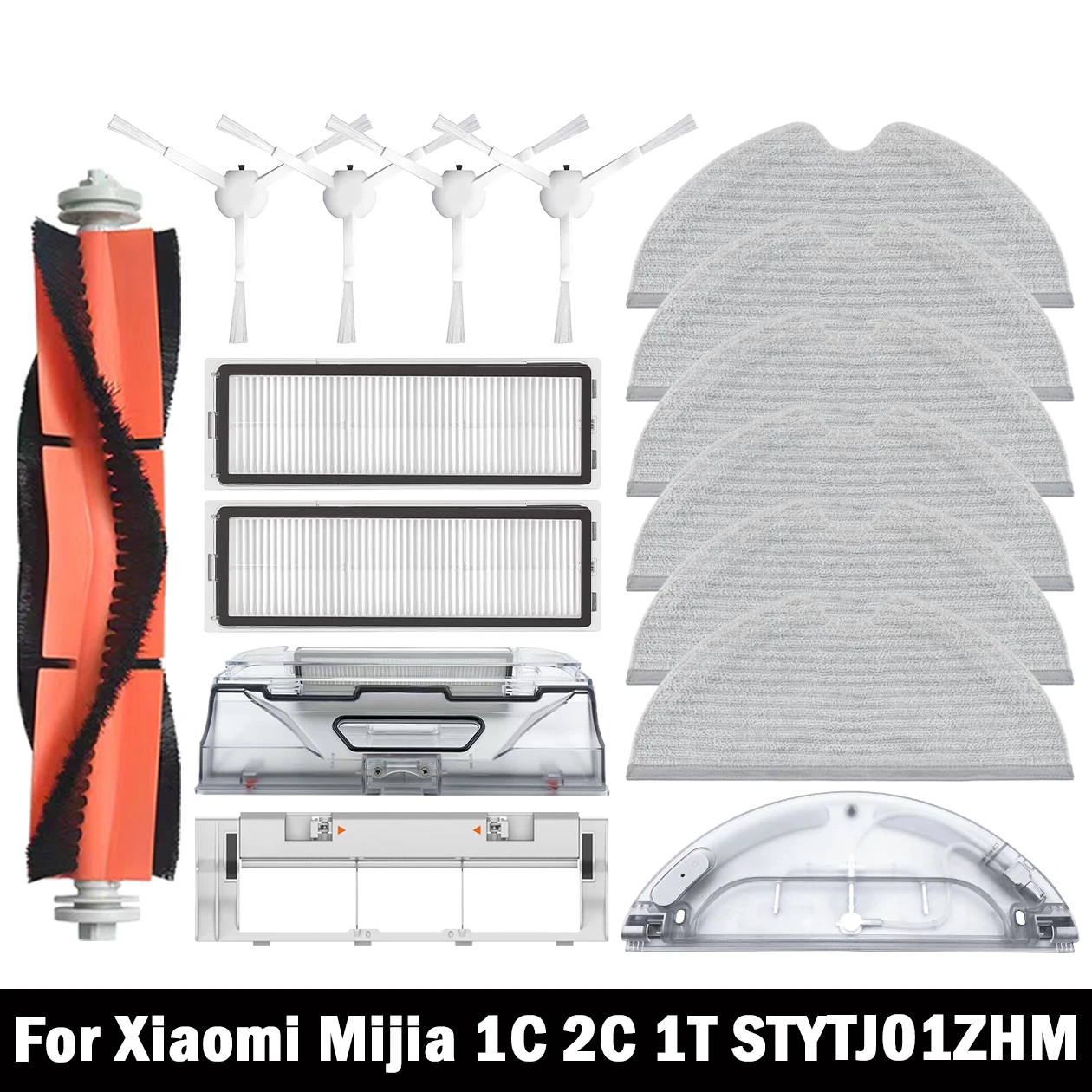 Dla Xiaomi Mijia 1C 1T Mi Robot Vacuum Mop Dreame F9 Hepa Filtr Główna szczotka boczna Ściereczka do mopa Akcesoria do odkurzacza automatycznego