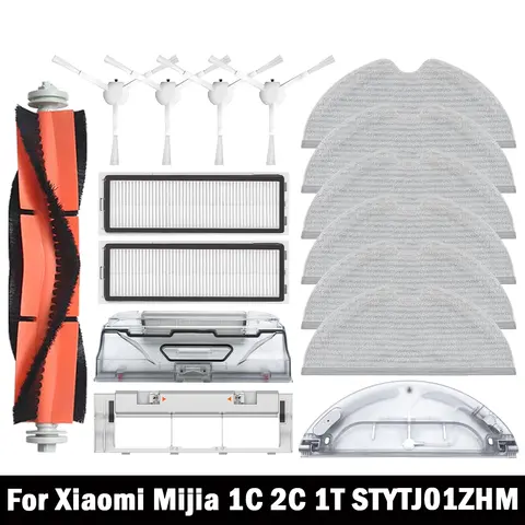 Xiaomi Mijia 1C 1T Mi 로봇 진공 걸레 Dreame F9 Hepa 필터 메인 사이드 브러시 걸레 천 로봇 식 진공 청소기 액세서리