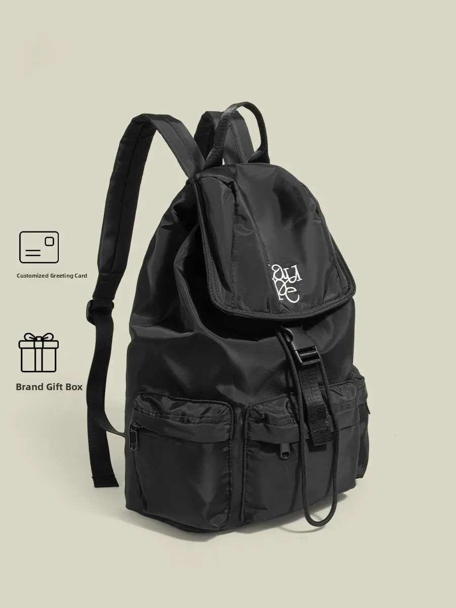 

Lightweight Nylon Dstring Bapa ex Outdoor Travel Commuting Bag with Cuter Carent And Water Bottle Holder