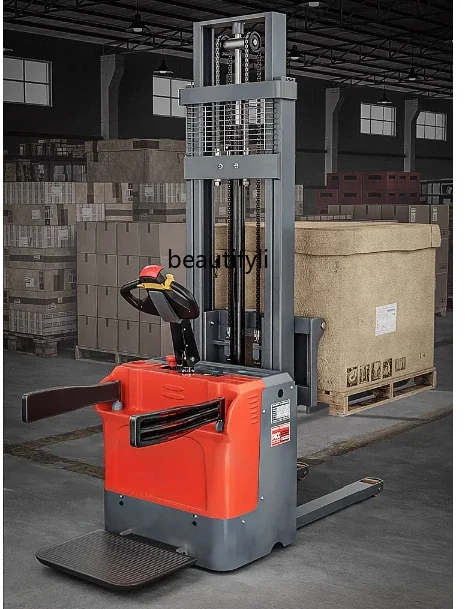 

Hydraulic Loading and Unloading Stacker Station Driving Electric Forklift Lifting Stacker 1.5 Tons Walking Lifting Handling