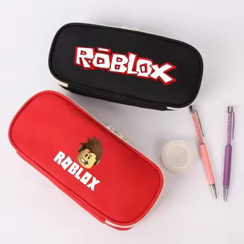 Game Roblox Peripheral Pencil Case Stationery Box Game Peripheral Stationery Pen Storage Bag Pen Large Capacity Birthday Gifts