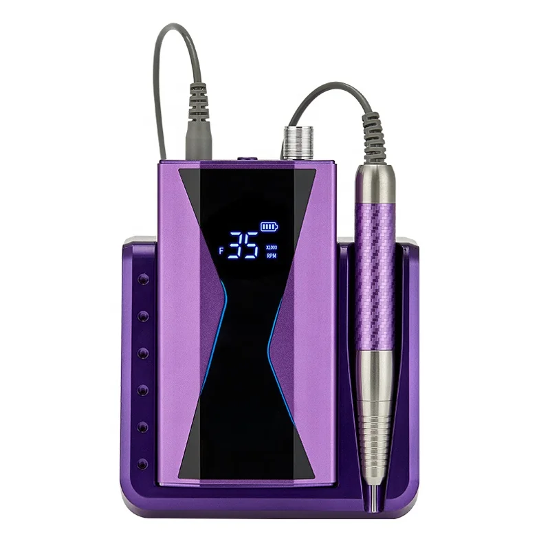 

2028 SS Rechargeable 60W 40000rpm Professional Portable Rechargeable Manicure Nail Drill