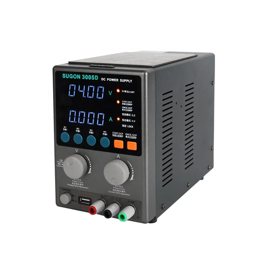 NEW Factory SUGON 3005D USB CNC Output Adjustable Lab Power Supply for Repair Mobile Phone