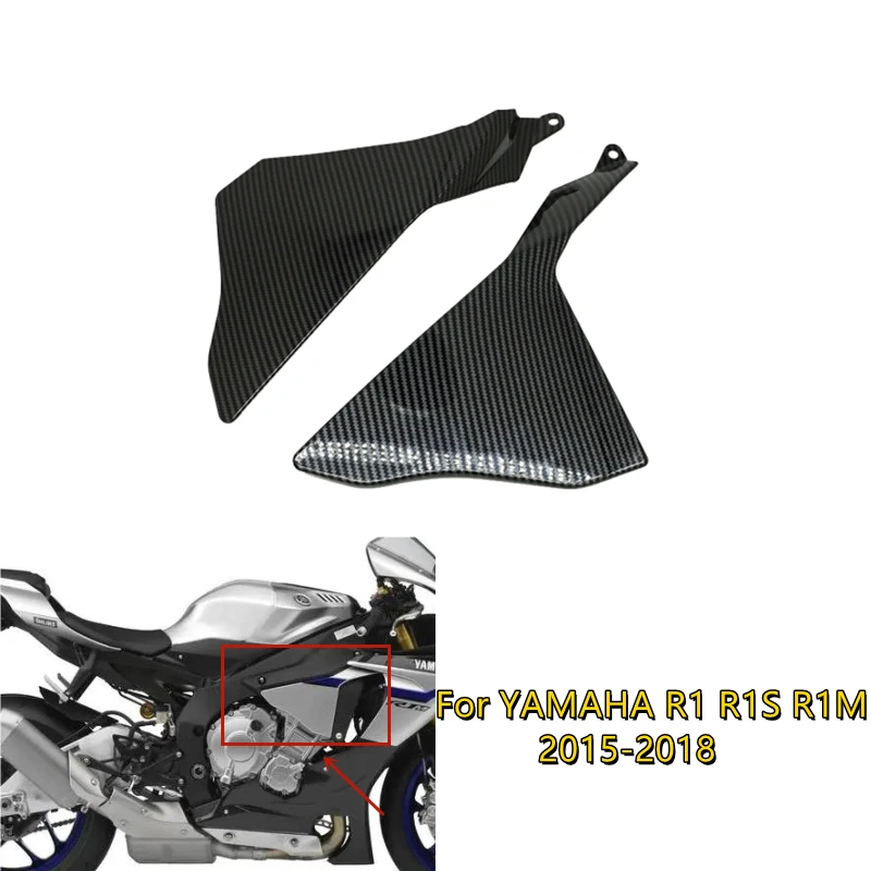 

For YAMAHA YZF1000 YZF 1000 R1 R1S R1M 2015 2016 2017 2018 Motorcycle Parts Carbon Fiber ABS Upper Side Cover Cowl Panel Fairing