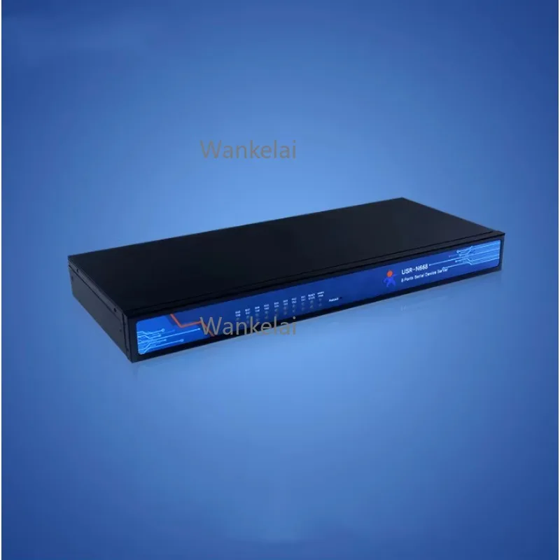Industrial 8-port Serial Port RS232 RS422 RS485 to Ethernet Converter Server USR-N668 IOT  Support Modbus