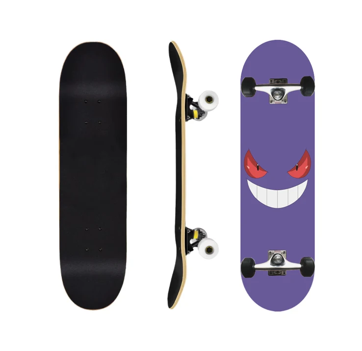 A Complete Set of 31*8 Inch Russian Maple Double Wishbone Skateboards That Are Simple and Fashionable Customizable