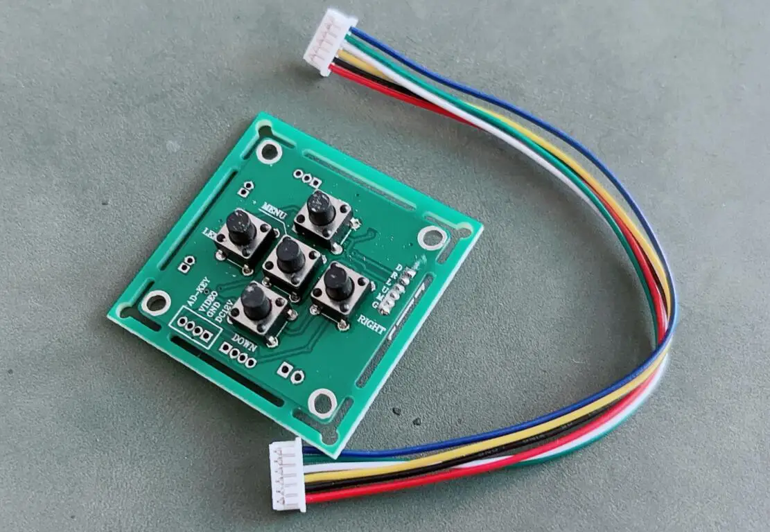 OSD Key Board Menu control board for FPV CCD CMOS camera VTX with 6PIN cable