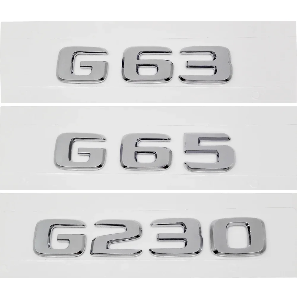 ABS Plastic G63 G65 G230 Trunk Rear Logo Badge Emblem Sticker For Mercedes Benz G Class 460 461 463 464 car accessories