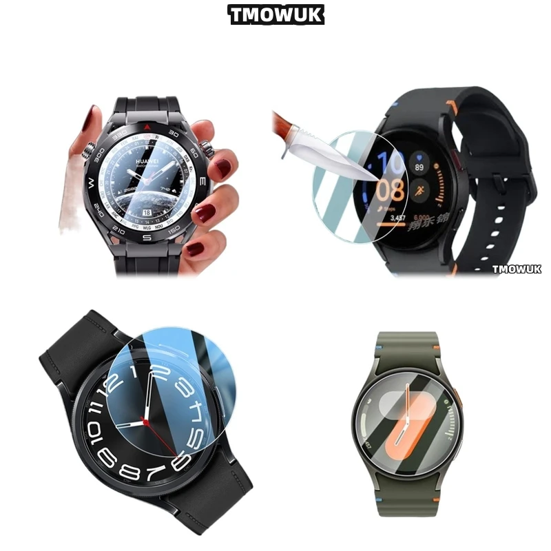 

Anti - Scratch Tempered Glass HD Screen Film For Samsung Galaxy Watch6 Classic 40mm Watch7 Ultra FE 47 44 43mm