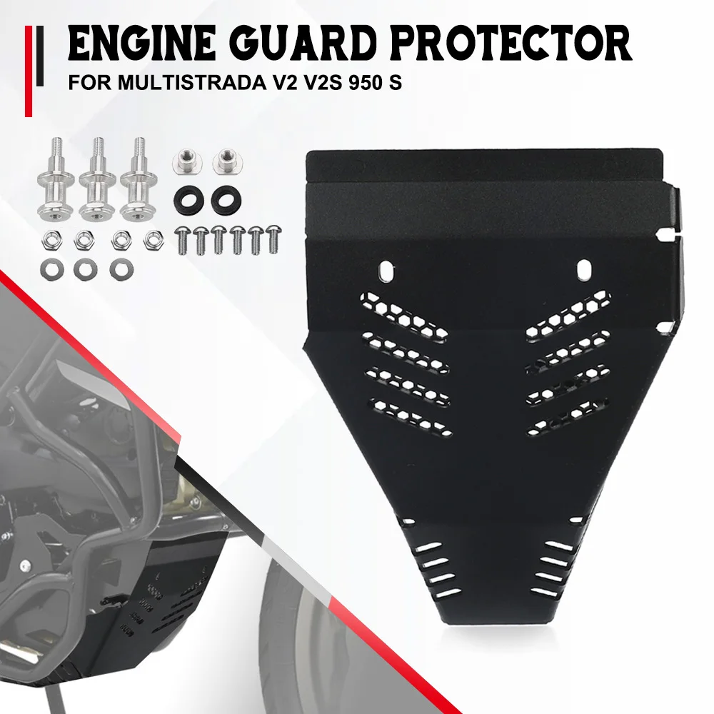 

For Ducati MultiStrada V2 V2S MultiStrada 950 S 2019-2024 2023 2022 Motorcycle Engine Guard Baffle Engine Housing Protection