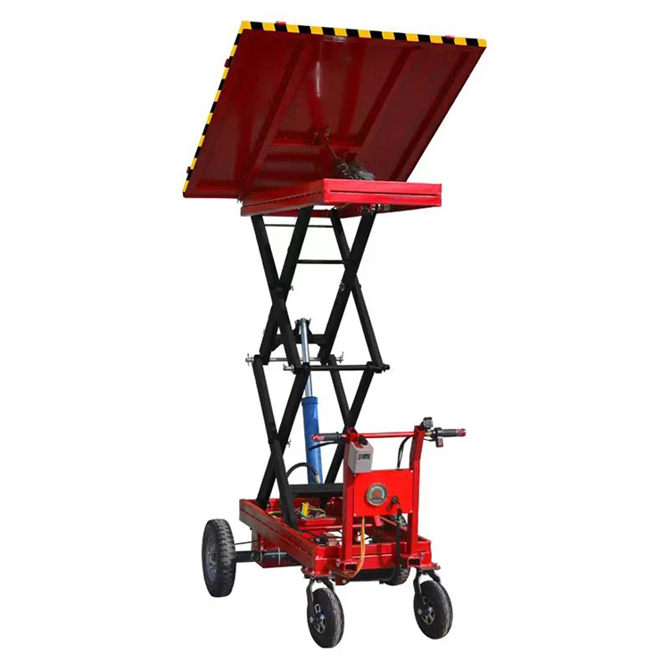 500Kg Hydraulic Lifting Platform Hydraulic Scissor Lift Platform Electric Scissor Lift Table with Dump Truck for Farm Buildings