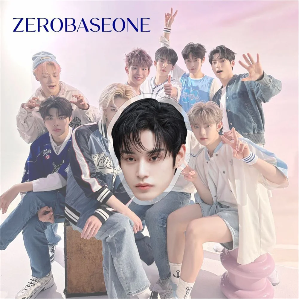 Kpop zerobaseone hd写真印刷アクリル電話サポート、zb1リッキービンzhanghao拡張リング、フィンガーグリップアクセサリー、ファンギフト