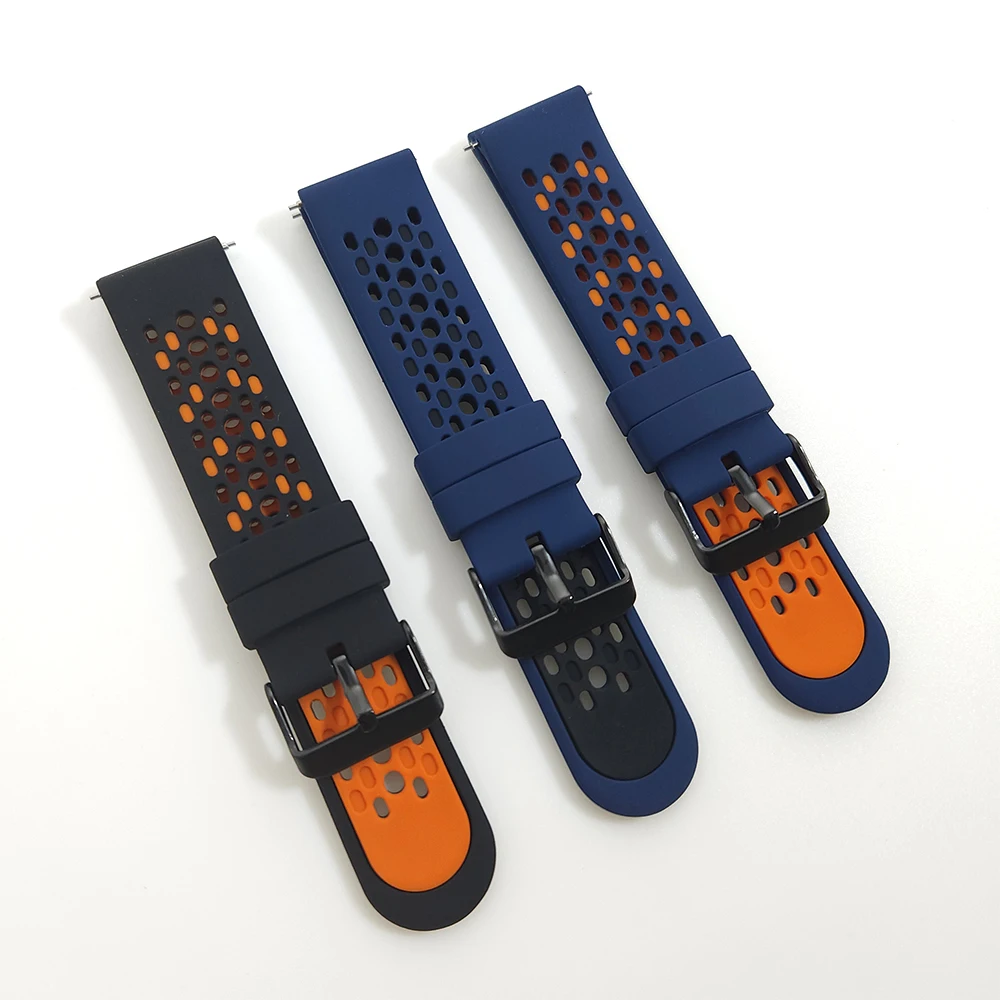 22mm Strap For Fossil GEN 6 44mm GEN6 Silicone Band 5E 44mm/GEN 5 LTE 45mm Replacement Watchband Bracelet Belt bands