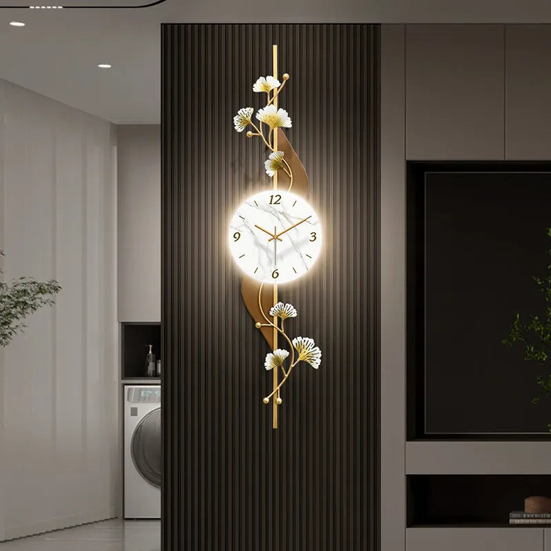 Glow Fashion Large Wall Clock Roman Retro Unique Aesthetic Decoration Wall Clock Digital Modern Relogio De Parede Home Decor