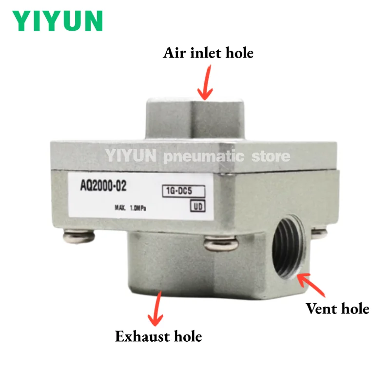 1pc AQ2000 AQ3000 AQ5000 High Traffic Volume Pneumatic Quick Exhaust Valve AQ Series YIYUN Store