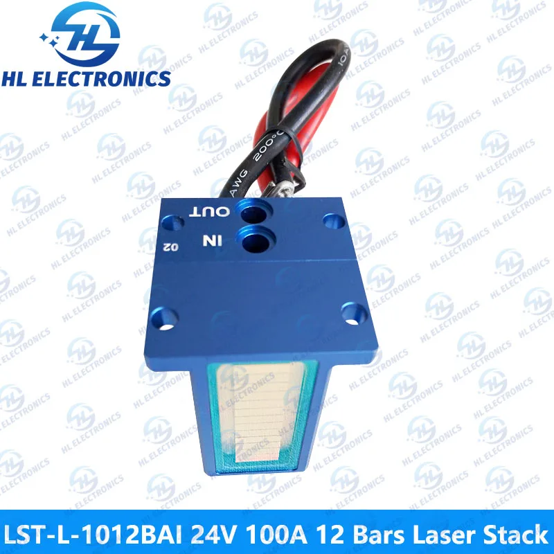 LST-L-1012BAI Blue 24V 100A 12Bars 1200W 808nm Laser Stack for Hair Removal