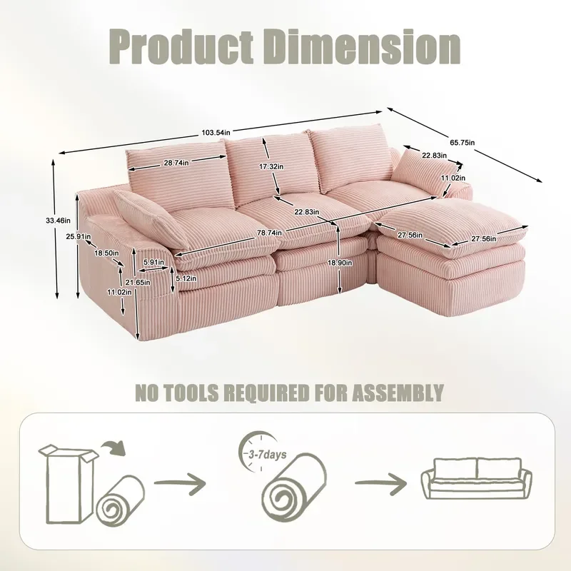 Nordic Minimalist Fabric Loveseat for Small Living Room Balcony Compact Luxury Double Seater Multi Functional Convertible