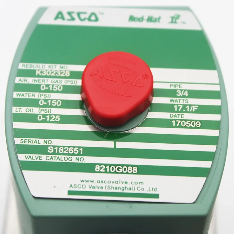 ASCO-الفولاذ المقاوم للصدأ في اتجاه واحد صمام الملف اللولبي ، الأمريكية في اتجاهين الموضوع ، 8210G088