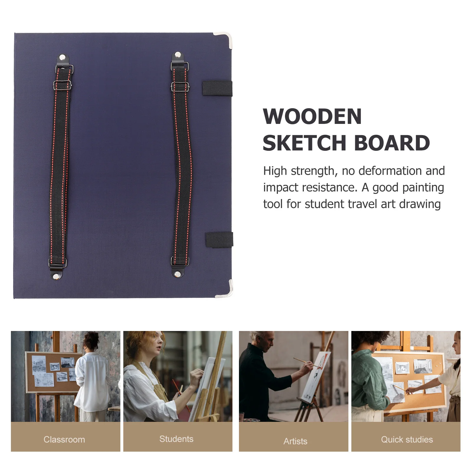 

Water Proof Sketch Clip Child Artist Drawing Board Wood Pads for Kids Sketching