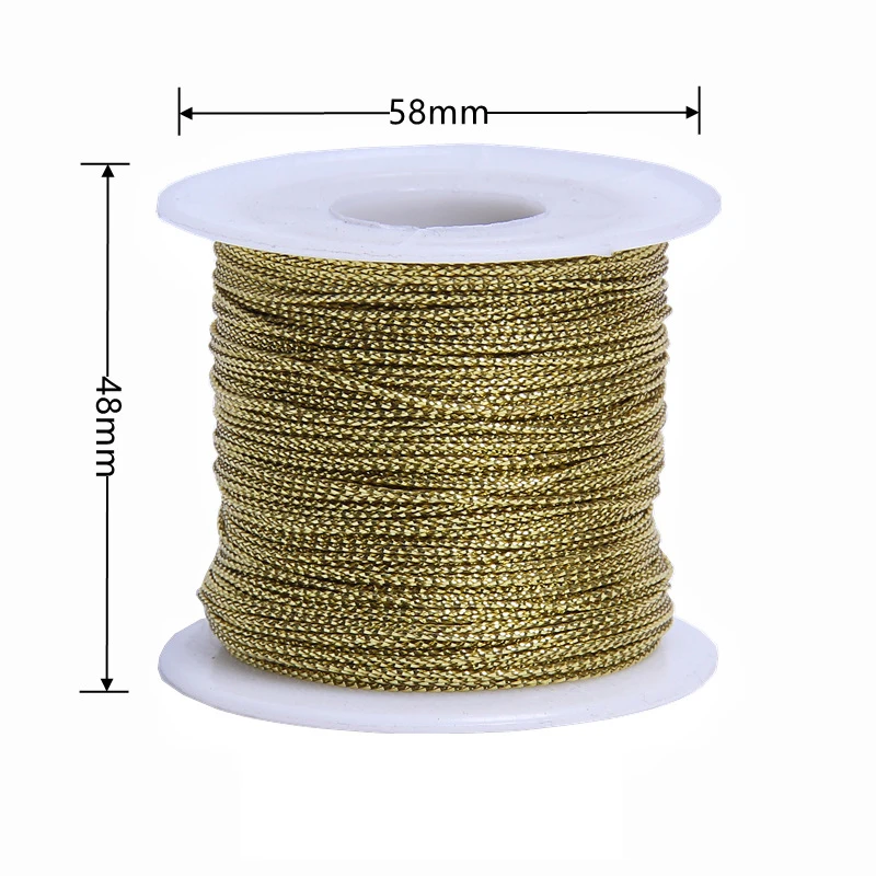 100meters/roll 1mm Round Nylon Beading Cord Thread Polyester Rope String For Hairpin Bracelet Necklace Findings Jewelry Making view 3