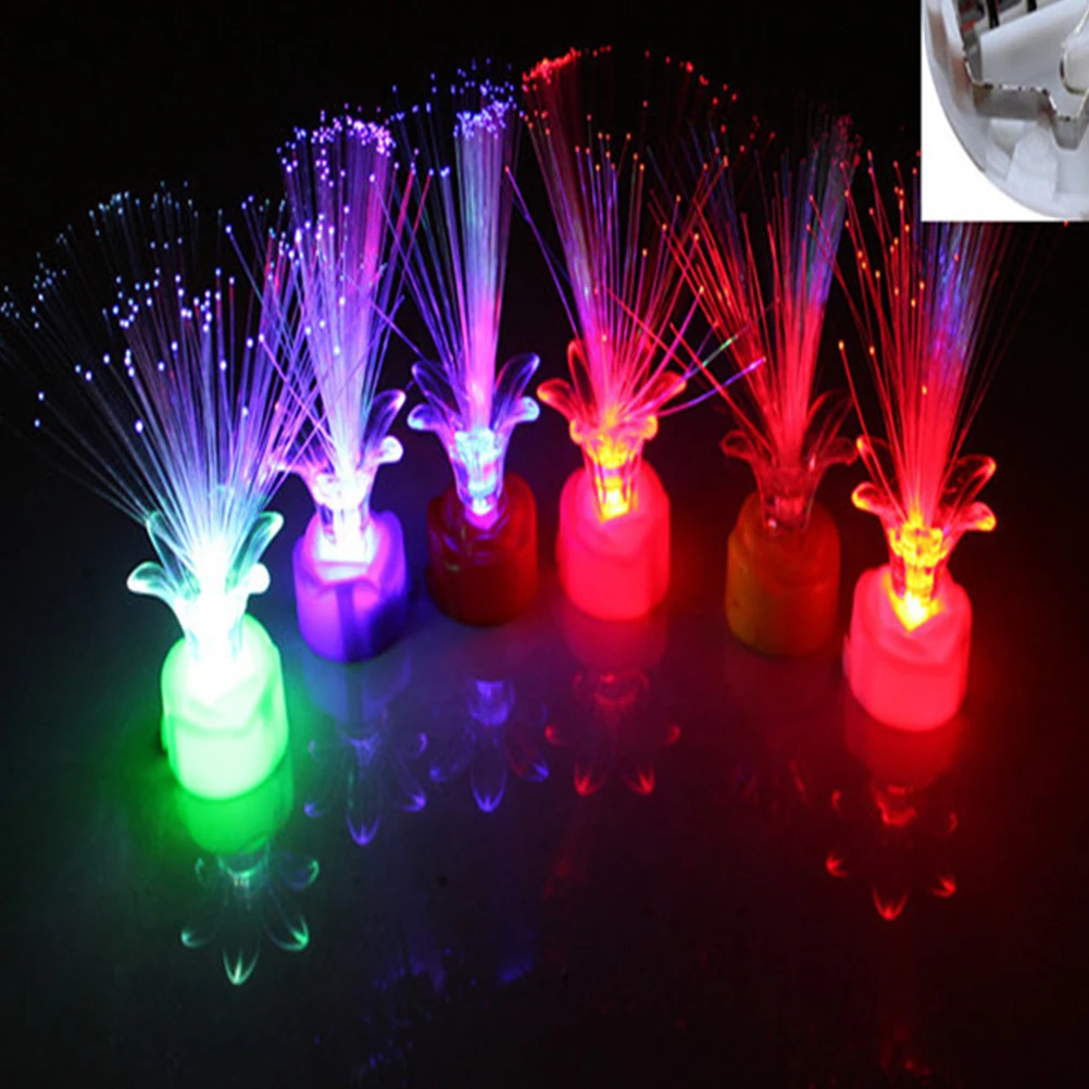 

10pcs Gypsophila Fiber Optic Light Multicolor Led Lamp Christmas Decorative Night Light For Home Office Wedding Party Gift