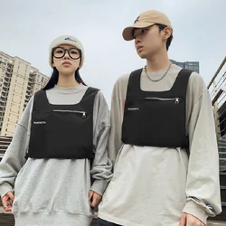 2024 Hip-hop Streetwear borsa pettorale da uomo in Nylon impermeabile di alta qualità Unisex petto multifunzionale gilet tattico maschile