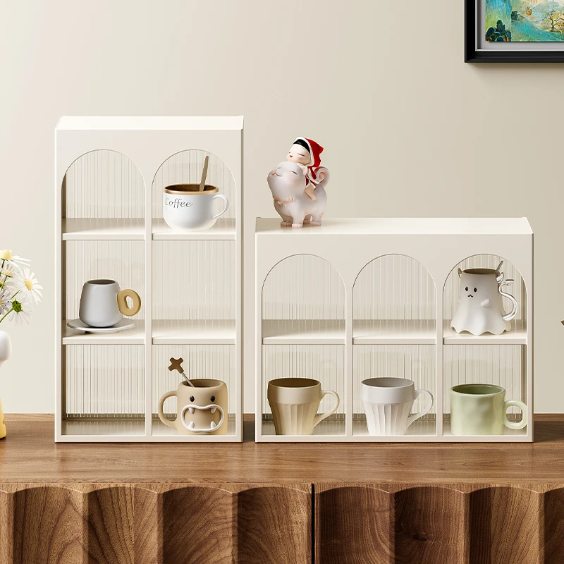 HYS Creative Cup Home Desktop Cup Storage Simple Acrylic Water Cup Tea Coffee Glass Nano Box