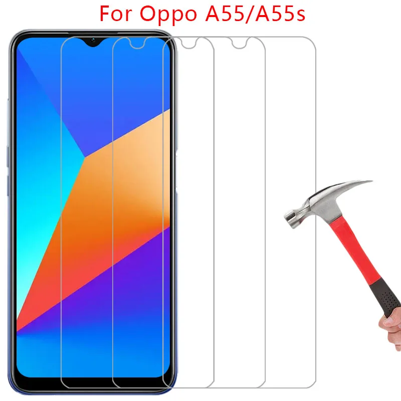 protective tempered glass for oppo a55 a55s screen protector on oppoa55 4g 5g a 55 s 55s 55a as55 film glas 9h opp opo oppa appo