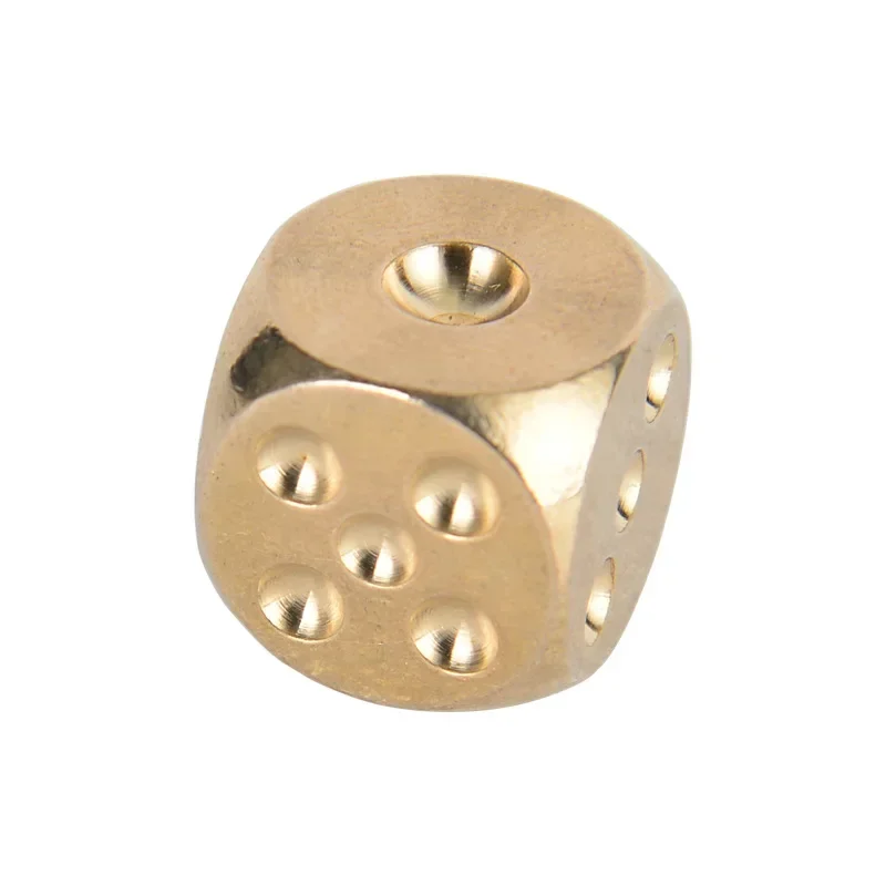 Copper Dice 11 13 15 16 20mm Brass Dice Home Decoration Artware Props Bar Supplies Game Tool Copperware Metal Dice