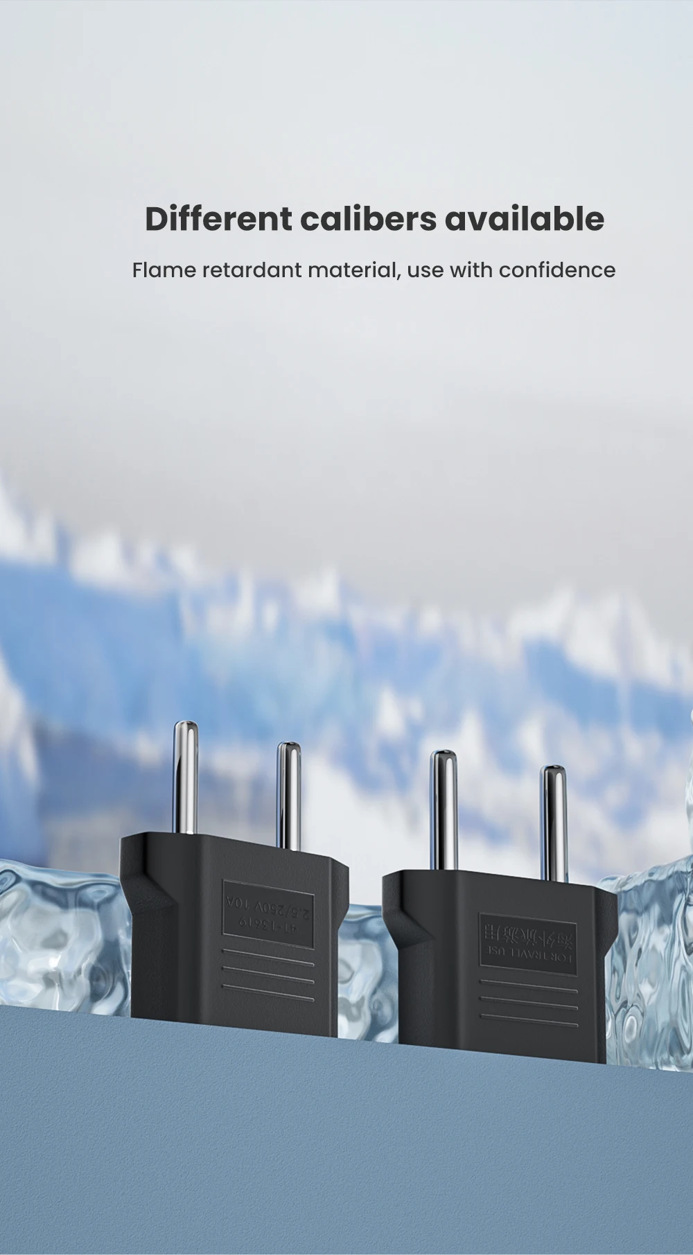 Olaf 1-10 stücke 4,8/4,0mm US Zu EU Stecker Adapter EU UNS Zu Euro KR BR Brasilien stecker Konverter Amerikanischen Reise Power Adapter Steckdose – Detail 4