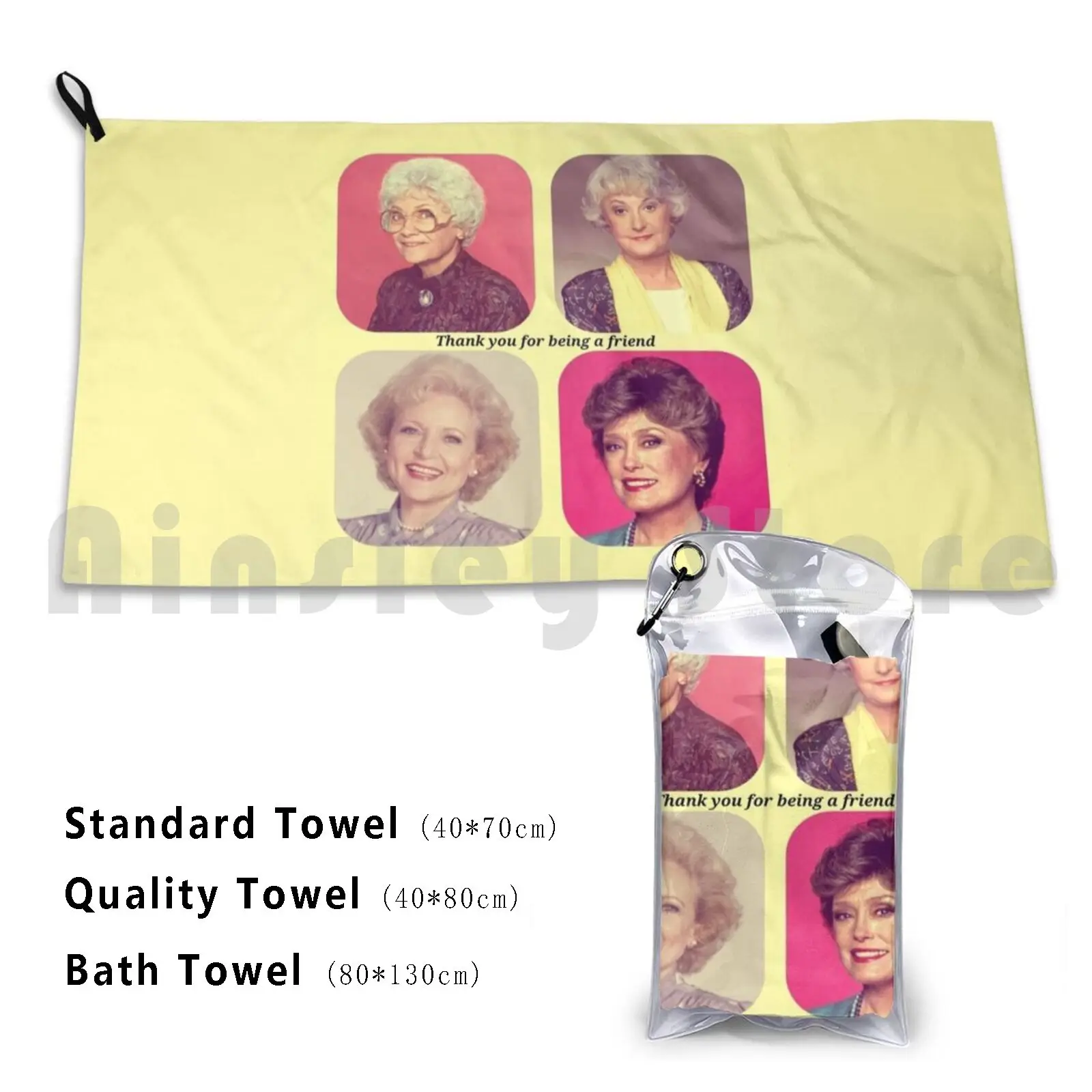 Stay Golden , Girls Custom Towel Bath Towel Golden Girls Rose Dorothy Sophia Blanche Miami The Golden Girls