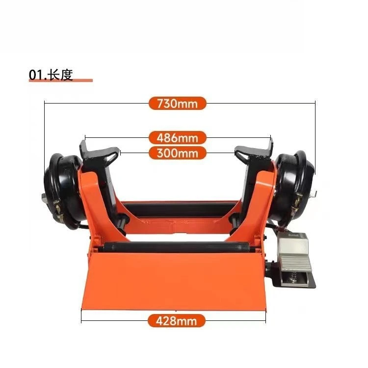 Pneumatic vacuum tire clamp Repair and disassembly cart Truck repair tire clamp machine Auto maintenance tool Portable car