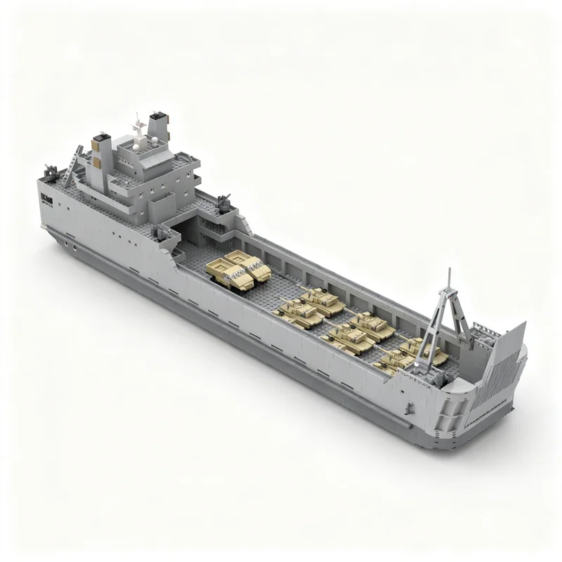 3148pcs MOC Creator Expert Logistics support vessel Nachshon Besson class Model toy Building blocks Construction Christmas gift