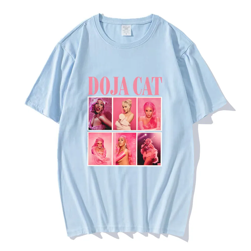 Doja Cat Singer Printing T-shirts Short Sleeve Women Men Tee-shirt Summer Casual Cotton Comfortable Shirt Ropa Mujer Graphic Tee