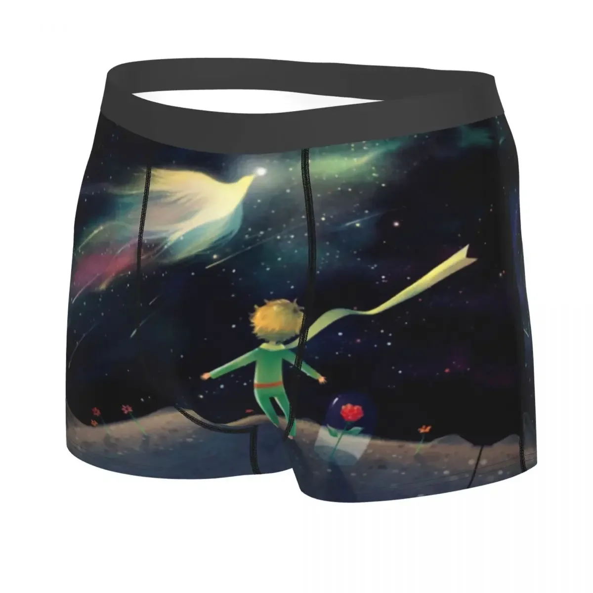 Male Cool The Little Prince Underwear Fairy Tale Fiction Boxer Briefs Breathable Shorts Panties Underpants