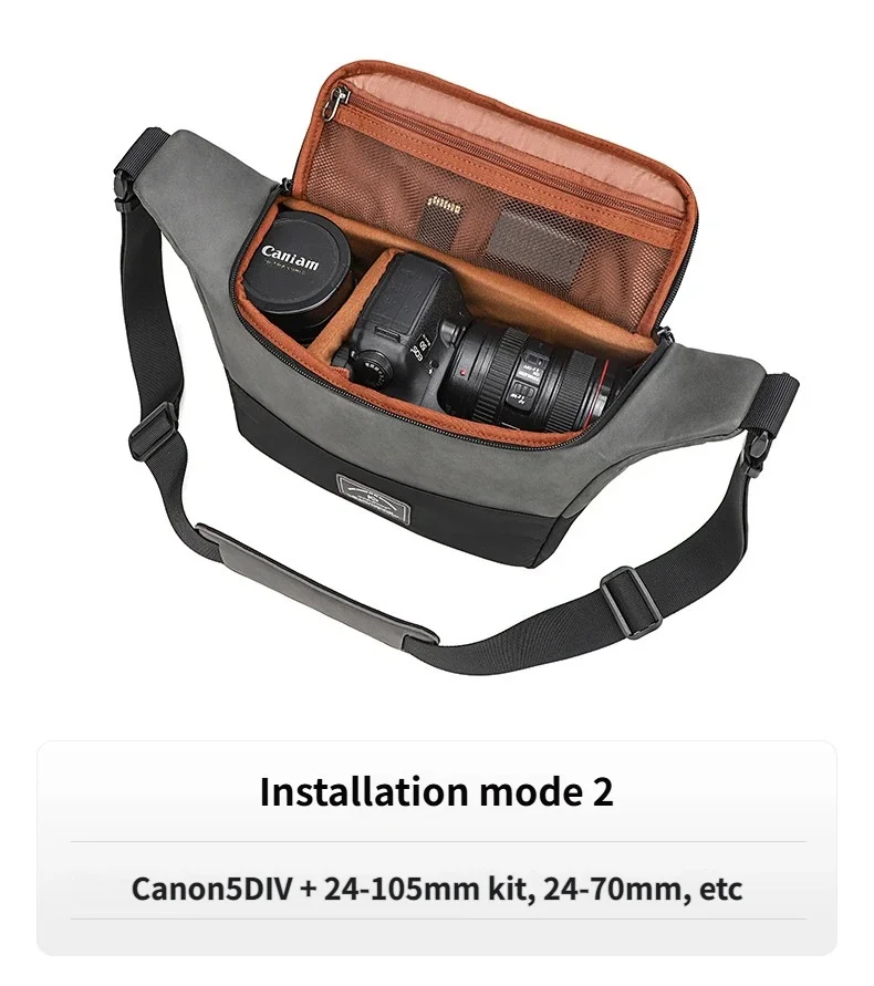 Camera Sling Bag & handbag 2-in-1 Waterproof Canvas Crossbody  DSLR/SLR/mirrorless Camera case camera Shoulder Bag