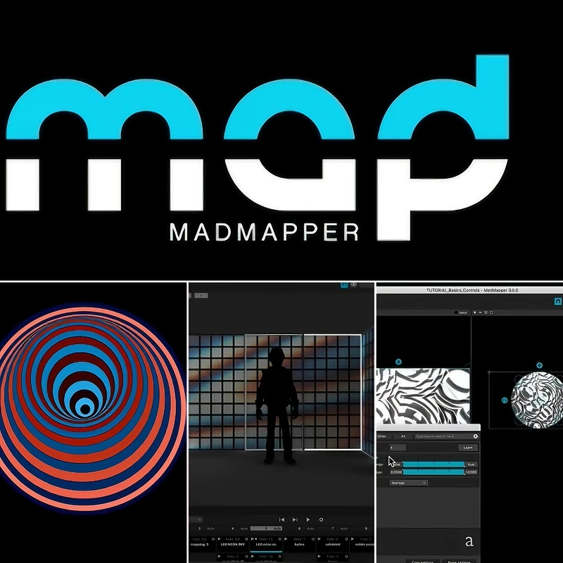 Professional MadMapper 5.7.0 with MadLaser Mad Projector Control Mapping Software Support Update Package