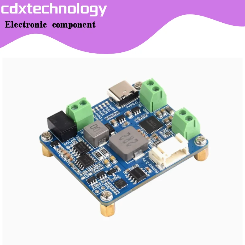 

Модуль управления солнечной энергией waveshare поддерживает выход солнечной панели 6–24 В Type-C5V/3A