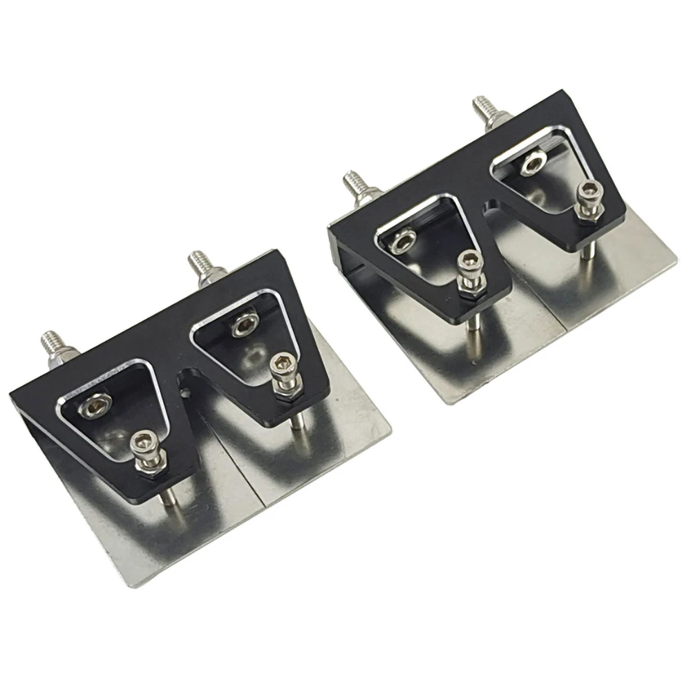 1Pair RC Boat Trim Tabs Balance Plate 57mm*41mm Trim Flaps for 65-90cm Electric Gas Nitro RC Speed Boat MONO Vee Oval