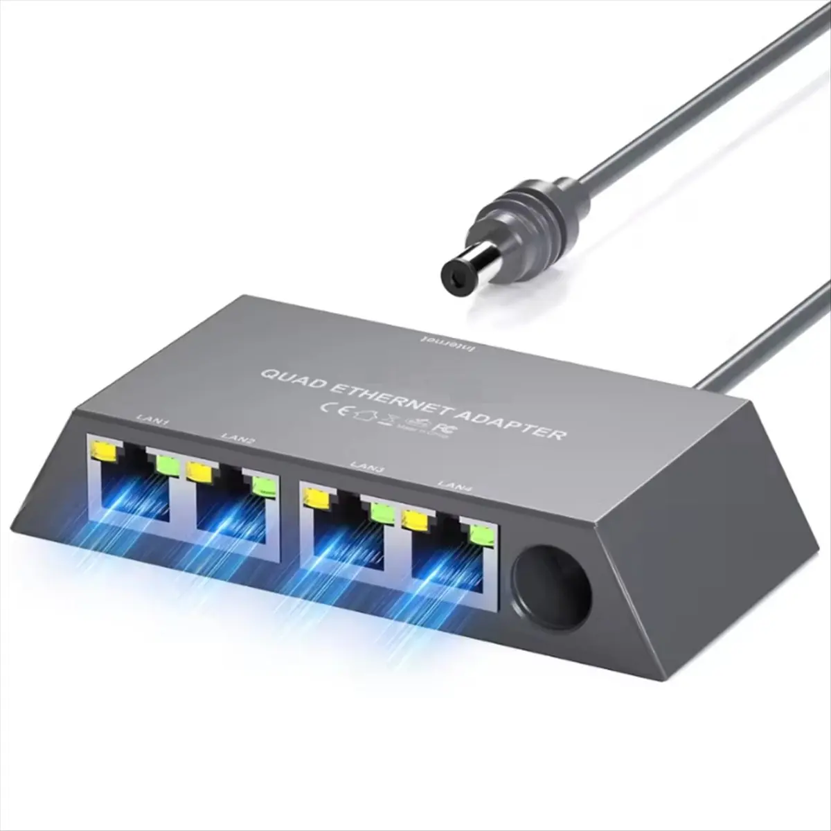 ▶✔▃AC2281-4 Port Ethernet Adapter for Gen 3 for Mini Satellite Internet Adapter for Wired External Network Fast Stable