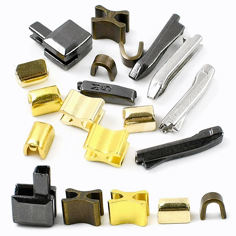20Sets 3# 5# 8# 10# Zipper Stopper Slider Latch Retainer Insert Box Pin Open-End Zippers Bottom Socket Repair Kits