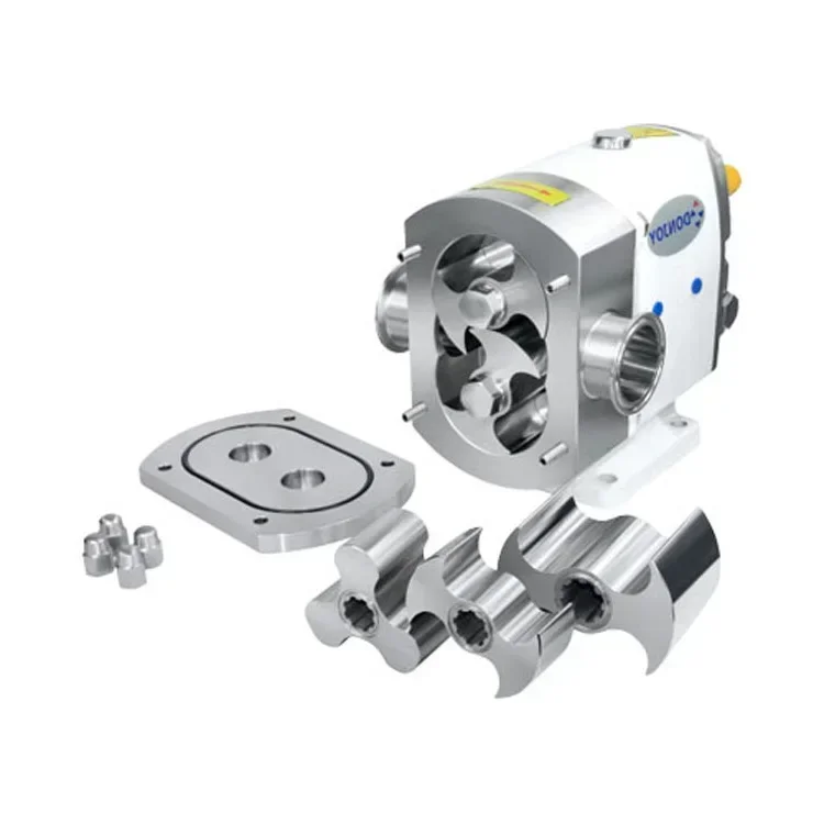 TUL/TUR20- TUL/TUR100 model stainless steel sanitary cam pump