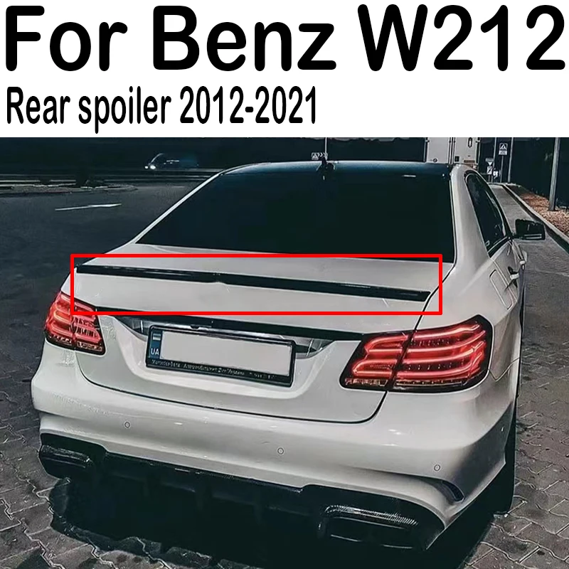 Suitable for Mercedes Benz E-Class W212 4-door sports car rear trunk lid spoiler car sports modification kit E200 E260 E300 E320